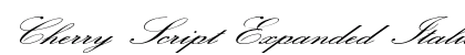 Cherry Script Expanded Italic Preview