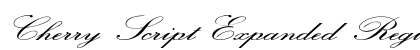 Cherry Script Expanded Regular Preview
