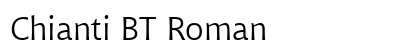 Chianti BT Roman font free download