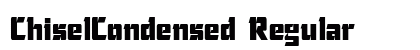 ChiselCondensed Regular Font Preview
