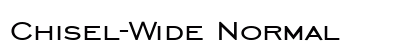 Chisel-Wide Normal font free download