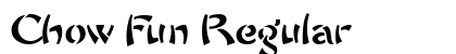 Chow Fun Regular Font Preview