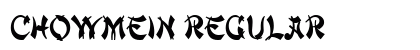 ChowMein Regular Font Preview