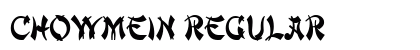 ChowMein Regular Font Preview