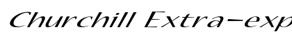 Churchill Extra-expanded Italic Preview