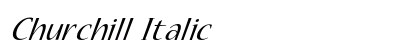Churchill Italic Preview