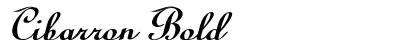 Cibarron Bold font free download