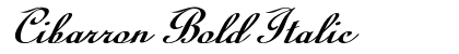 Cibarron Bold Italic Preview
