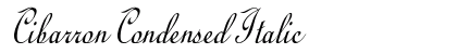 Cibarron Condensed Italic Preview