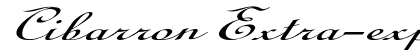 Cibarron Extra-expanded Italic font free download