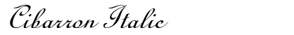 Cibarron Italic Preview