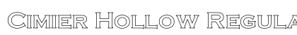 Cimier Hollow Regular Font Preview