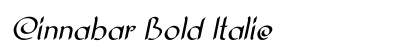 Cinnabar Bold Italic font free download