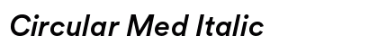 Circular Med Italic preview