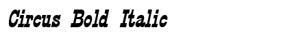 Circus Bold Italic font free download