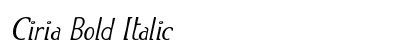 Ciria Bold Italic Preview