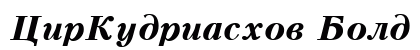 CirKudriashov Bold Italic preview CirKudriashov Bold Italic preview