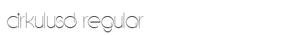 CirkulusD Regular Font Preview