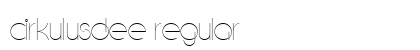 CirkulusDEE Regular font free download