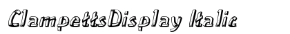 ClampettsDisplay Italic Preview