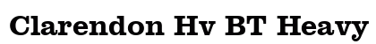 Clarendon Hv BT Heavy font free download