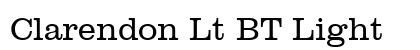 Clarendon Lt BT Light font free download