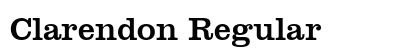 Clarendon Regular font free download