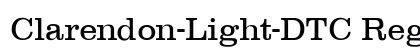Clarendon-Light-DTC Regular font free download
