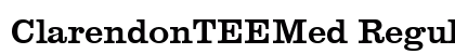 ClarendonTEEMed Regular font free download