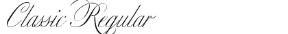 Classic Regular font free download