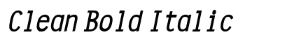 Clean Bold Italic preview Clean Bold Italic preview