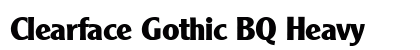 Clearface Gothic BQ Heavy Preview