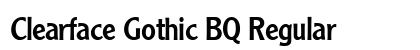 Clearface Gothic BQ Regular font free download