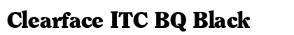 Clearface ITC BQ Black preview
