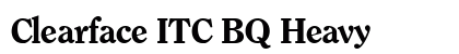 Clearface ITC BQ Heavy font free download