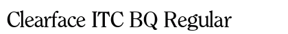 Clearface ITC BQ Regular font free download