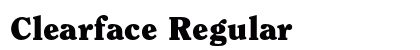 Clearface Regular font free download