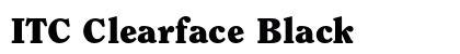 ITC Clearface Black font free download