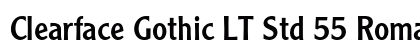 Clearface Gothic LT Std 55 Roman font free download