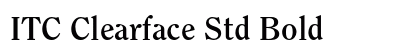 ITC Clearface Std Bold Preview