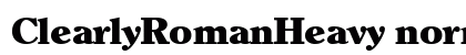 ClearlyRomanHeavy normal Preview