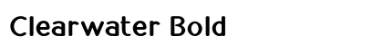 Clearwater Bold Preview