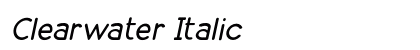 Clearwater Italic font free download