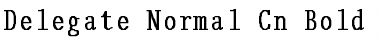 Delegate-Normal Cn Bold Bold Font