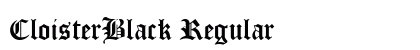 CloisterBlack Regular font free download