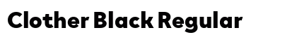 Clother Black Regular preview