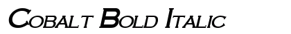 Cobalt Bold Italic preview Cobalt Bold Italic preview