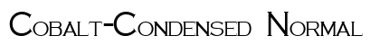 Cobalt-Condensed Normal font free download