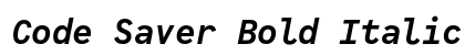 Code Saver Bold Italic preview