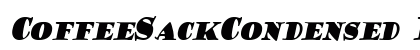 CoffeeSackCondensed Italic Preview